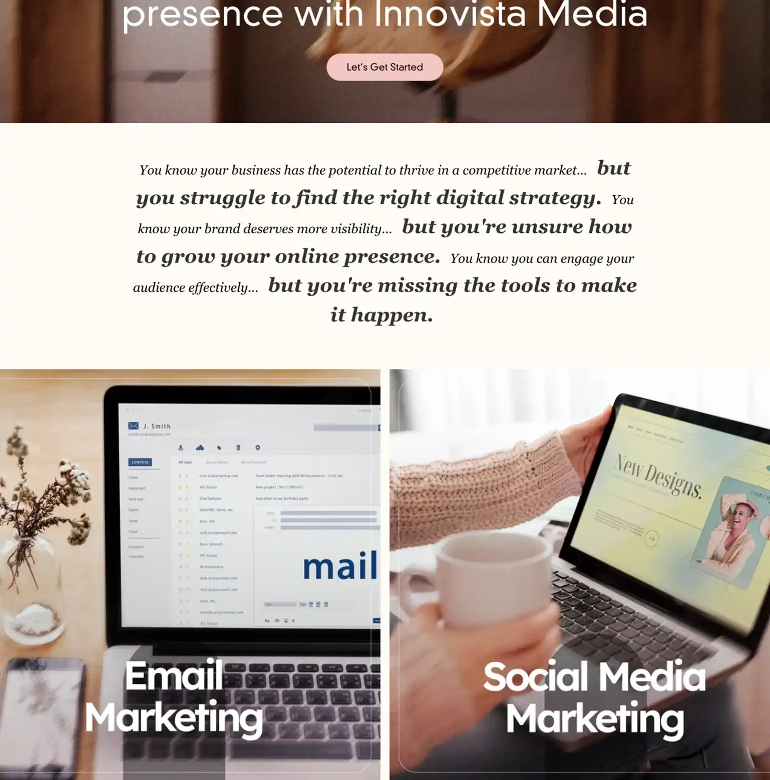 Innovista Media screen